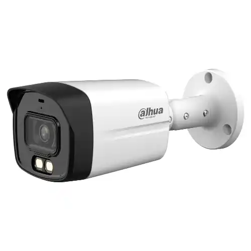 Ofertă Camera de supraveghere, 5 MP, lentila 3.6 mm, IR 40 m, lumina alba, microfon - Dahua HAC-HFW1509TLM-IL-A-0360B-S2