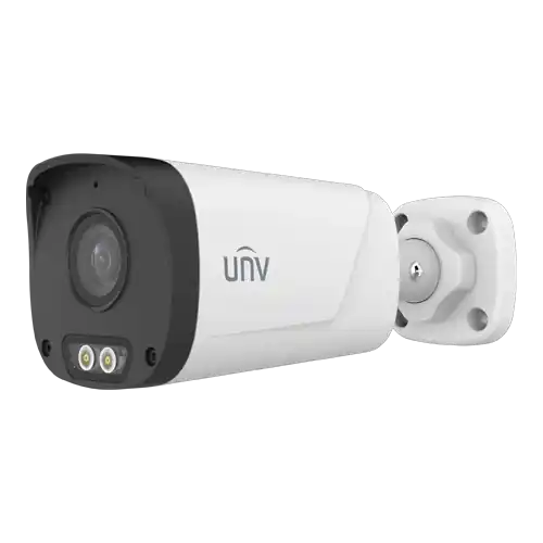Preț redus Camera IP 4MP, Dual Light, lentila 4mm, IR 30m, WL 15m, Mic, PoE, IP67 - UNV IPC2314LB-AF40-DL-ECO