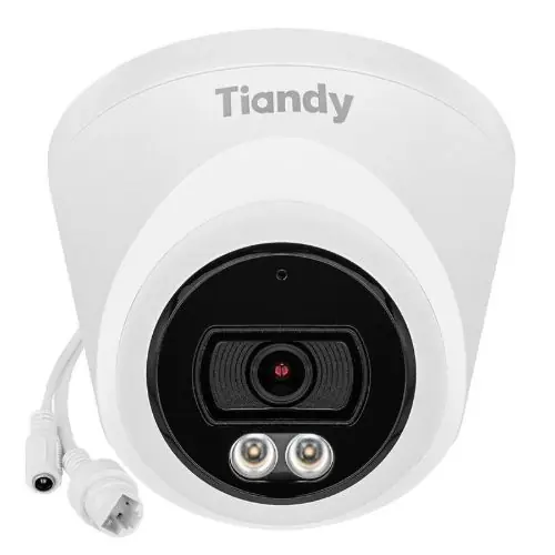 Camera IP Color Maker Turret Tiandy, 4MP, Lentila 2.8mm, LED 15m, Microfon, MicroSD, PoE, IP66 - TC-C34XP-WEY-28 Discount