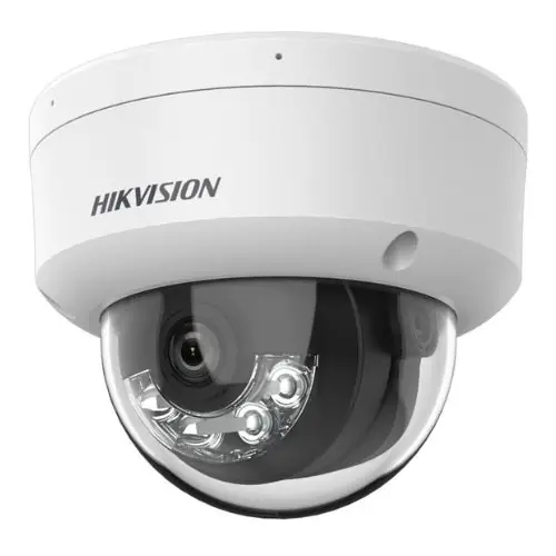 Camera IP Dome 2MP Smart Hybrid Light Hikvision DS-2CD1123G2-LIU(2.8mm), Microfon, PoE, IR 30m, Lumina Alba 30m, lentila 2.8mm, IP67, IK08 Transport gratuit
