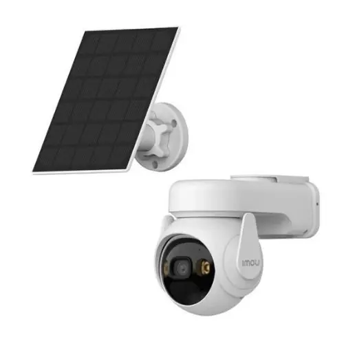 Camera Wi-Fi Imou Cell PT Lite cu panou solar, 3MP, baterie, Auto Tracking, audio, PIR, alarma, IPC-K9ECP-3T0WE/FSP12-TYPEC Preț promoțional