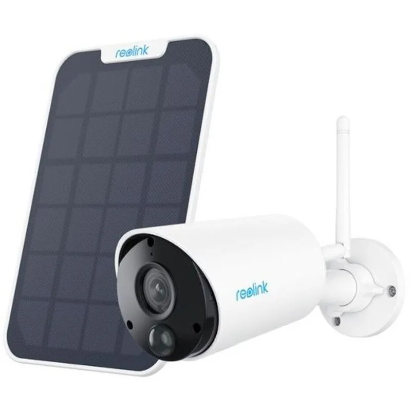 Camera IP wireless 3MP, lentila 4mm, IR 10m, alerte, zoom digital 10x, IP65, microfon, difuzor + panou solar- Reolink Argus ECO Promoție