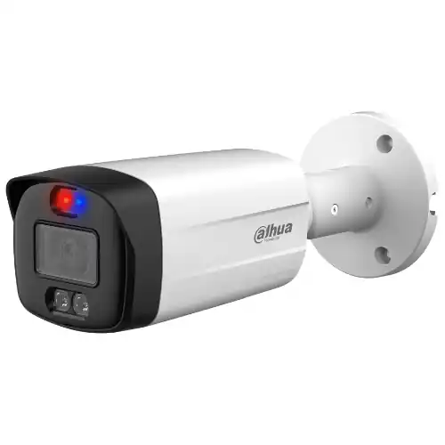 Camera analog Smart Dual Light, 5MP, alarma, lentila 3.6mm, microfon, IR 40m, WL 40m - Dahua HAC-ME1509TH-A-PV-0360B-S2 Transport gratuit