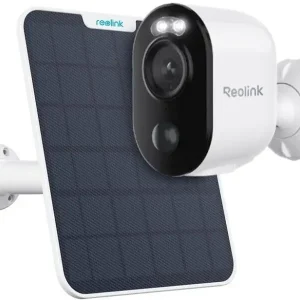 Camera Wi-Fi Reolink 3MP Dual Light 10m, lentila 4mm, baterie reincarcabila, microfon si speaker, Argus Series B310 WITH SOLAR PANEL Bestseller
