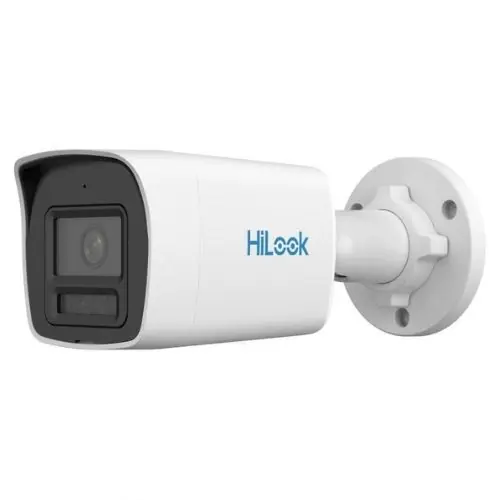 Calitate înaltă Camera supraveghere IP Hikvision HiLook IPC-B169HA-LU, 6MP, Iluminare duala 30m, 2.8mm, ColorVu, Microfon, Poe, IP67