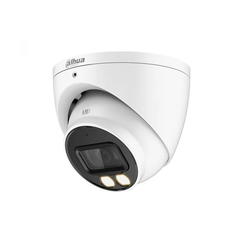 Camera analog Dahua, 4K 8MP, Full Color, lumina alba 40 m, lentila fixa2.8 mm, microfon - HAC-HDW1809T-A-LED-0280B Retur gratuit