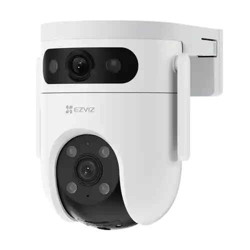 Camera supraveghere IP Wi-Fi Pan&Tilt, Dual 3K, Audio bidirectional, SDcard, distanta IR 30m, color 24/7 - EZVIZ H9c Dual Livrare rapidă