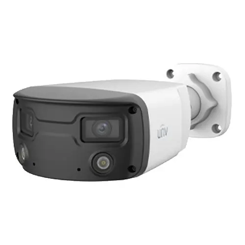 Camera IP seria Colorhunter 4MP, Lumina Alba 30m, Audio, Alarma, Doua lentile, PoE, IP 67, IK10 - UNV IPC2K24SE-ADF40KMC-WL-I0 Disponibil imediat