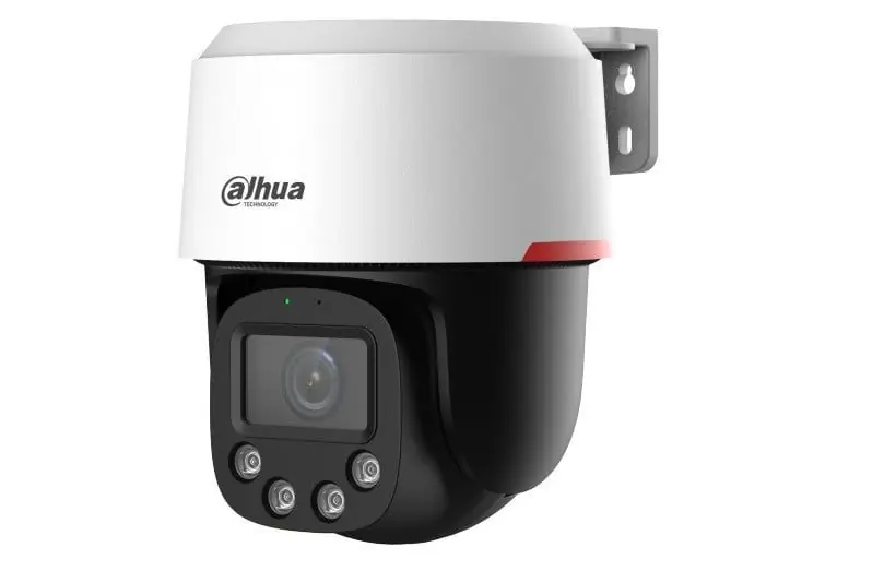 Camera speed dome IP WizSense Dahua, 4MP, lentila 4mm, WizColor, LED alb 30m, Alarma, Audio bidirectional, PoE, IP66 - SD2C400NA-B-PV-0400-S2-PRO Plată securizată