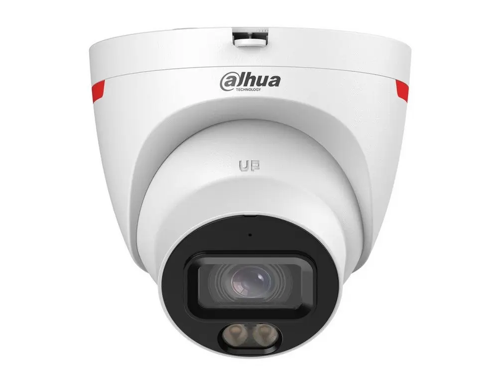 Camera IP Dahua Dome Eyeball 6MP, WizColor, WizSense, lumina calda 30m, microfon, intruziune, max.256GB, IP67 - IPC-HDW2649T-S-LED-0280B-PRO Cumpărături sigure