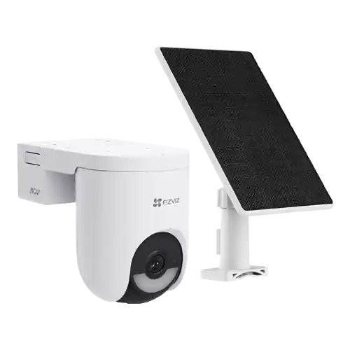 Camera IP Wi-Fi6 & 4G PT + Panou solar 5W, 2K+, baterie 5.200 mAh, Audio, IR+WL 15m, Alarma - Ezviz CS-HB8c-4G-KIT Plată sigură