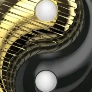 Suport PopSocket Metalic Yin Yang Balance Ultima șansă