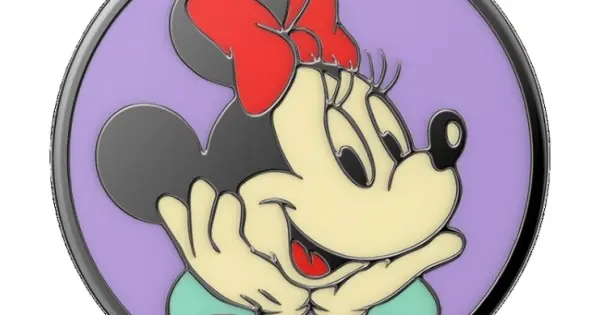 Suport PopSocket PopGrip cu Licenta Metalic Minnie Mouse 80s, Disney Ultima șansă