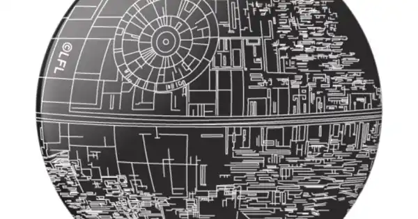 Suport Popsockets Grip Aluminum Death Star Negru-Alb Cumpărături sigure