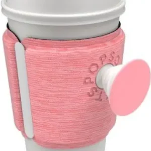 Suport Popsockets PopThirst Cana/Pahar -Roz Melange Macaron Ultima șansă