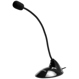 Reduceri Tehnologie - fir Tip suport - "picior" Conectori - Jack 3.5 mm Culoare - negru Sensibilitate - -58 dB+/- 3 dB Tip microfon - Din