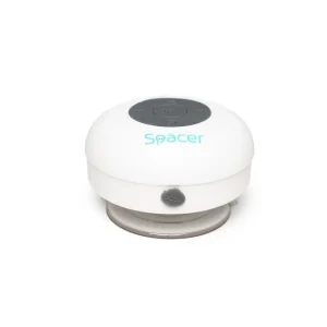 Reducere de preț Boxa Spacer DUCKY-WHT portabila, 3W RMS, control volum, acumulator 300mAh, microfon incorporat, incarcare USB, waterproof, Alb