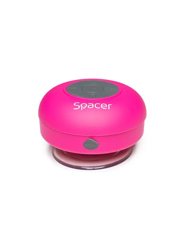 Boxa Spacer DUCKY-PNK portabila, 3W RMS, control volum, acumulator 300mAh, microfon incorporat, incarcare USB, waterproof, Roz Livrare gratuită