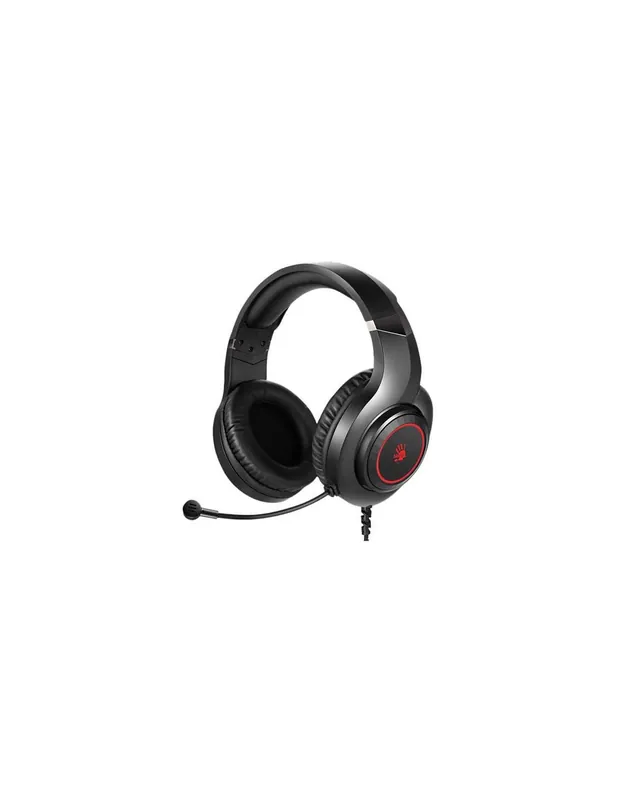 CASTI A4TECH Bloody gaming, cu fir, tip standard, utilizare multimedia (PC and more), microfon pe casca, iluminare, negru, USB, Bestseller