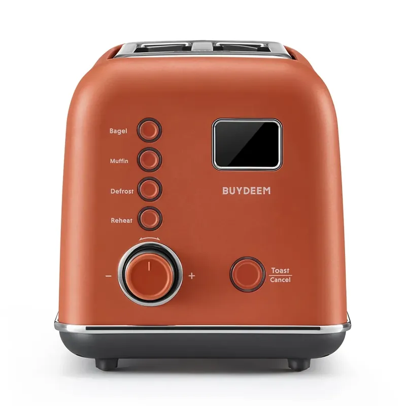 BUYDEEM DT730E-KR/EU Retro prăjitor de pâine 700W 2 felii roșu Ofertă exclusivă