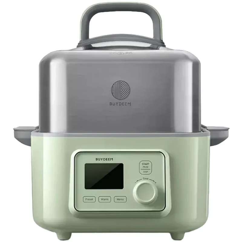 Preț redus BUYDEEM G564 gătit cu aburi multifuncțională digital 1500W 5L verde