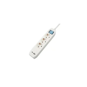 PRELUNGITOR SPACER, Schuko x 3, conectare prin Schuko (T),Type-C x1,USB x 1, cablu 4.5m, 16 A, max. 3500W, protectie supratens Livrare gratuită