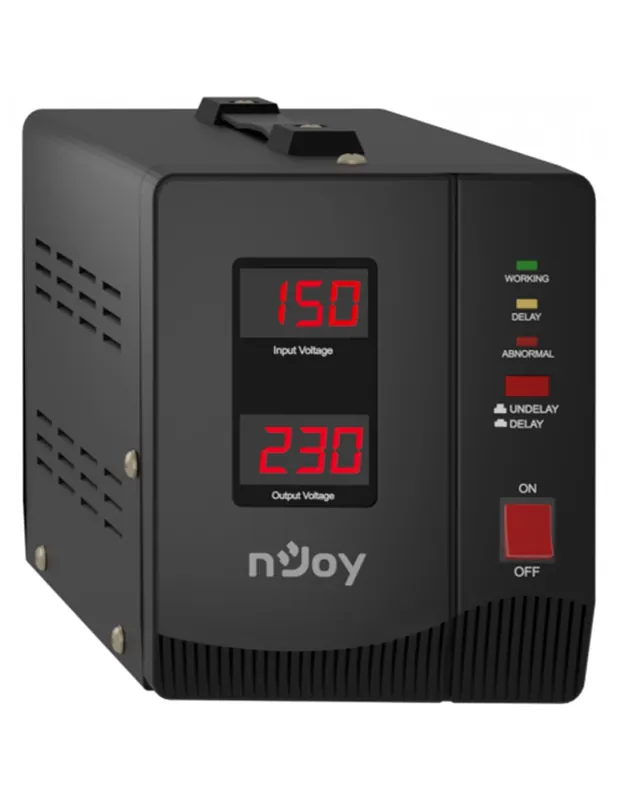Stabilizator de tensiune nJoy Alvis 2000, 2000VA/1200W, LCD Display Ultima șansă
