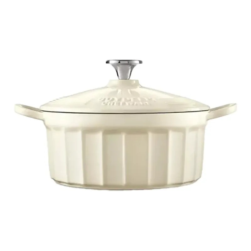 Disponibil imediat BUYDEEM CP521-AW Holland Cuptor emailat fontă Alb