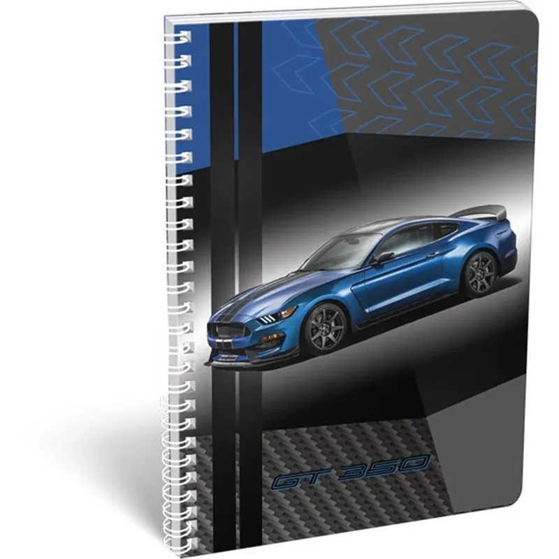 Ofertă limitată LIZZY CARD Ford Mustang Shelby A4 cu pătrăţele caiet cu spirale 16417