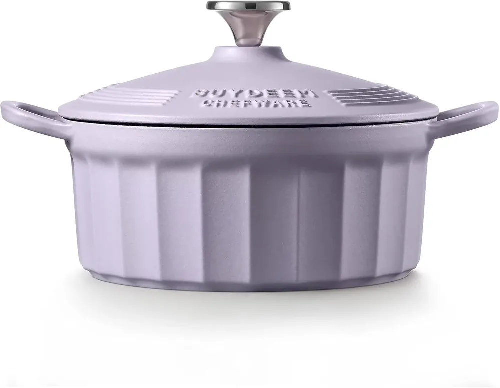 Premium BUYDEEM CP521 emailat fontă holland cuptor vas 2.9L Lila