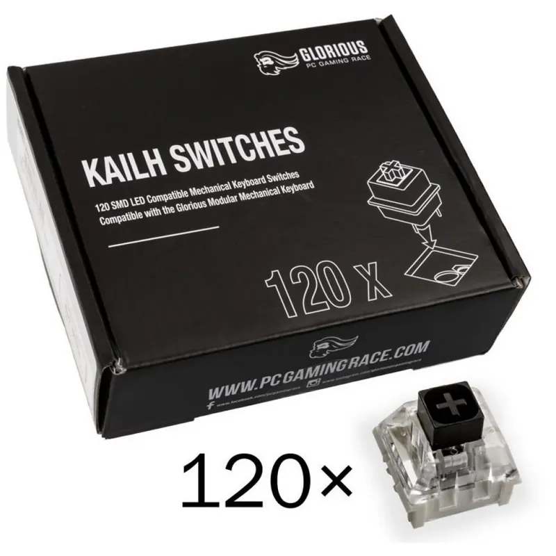 Ofertă de sezon GLORIOUS Kailh Box Black Switch (120db)