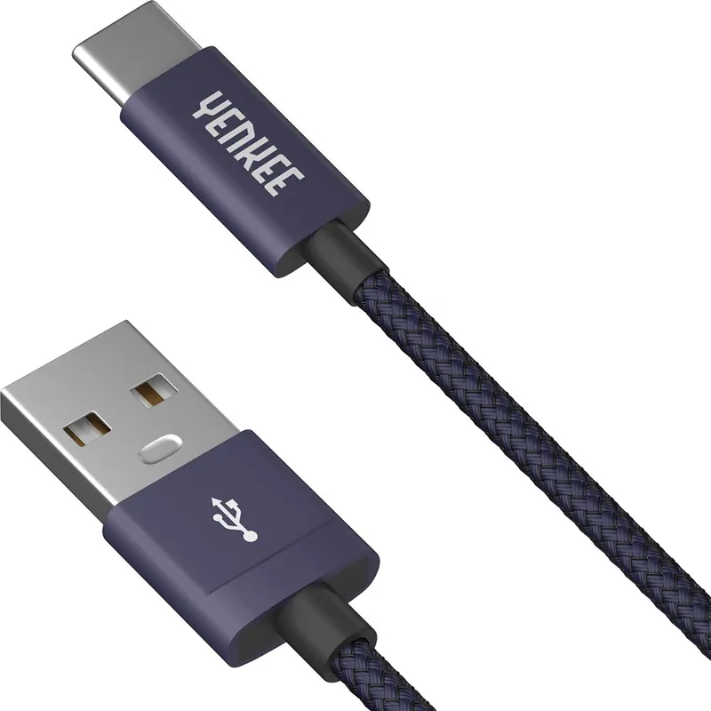YENKEE USB 2.0 Type C Convertor Negru și violet 2m YCU 302 BE Preferatul clienților