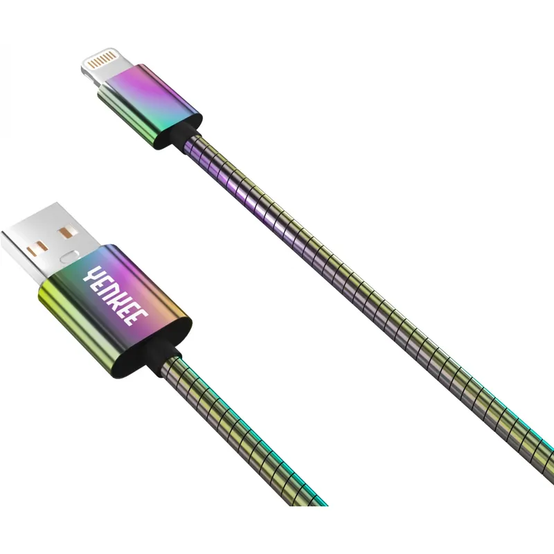 YENKEE USB Lightning Încărcător/cablu date Oțel 1m YCU 651 Bestseller