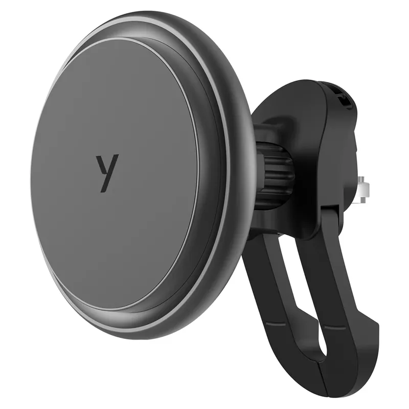 YENKEE YSM 820 MAGFOLD magnetic de maşină töltőtartó Qi2 15W gri Lichidare de stoc