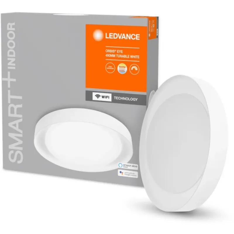 LEDVANCE 4058075486522 Smart+ WiFi cer. inteligent lampă Ceiling Eye alb standuri temperatura de culoare. 490mm inteligent cu management inteligent corp de iluminat Ofertă