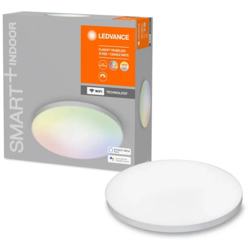 LEDVANCE 4058075484696 Smart+ WiFi inteligent corp de iluminat Frameless Round schimbare de culoare standuri temperatura de culoare. 300mm inteligent cu management corp de iluminat Premium
