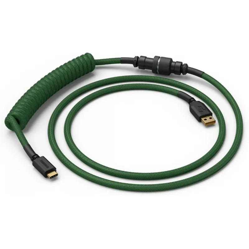 Super ofertă GLORIOUS USB-C Cablu spiralat verde