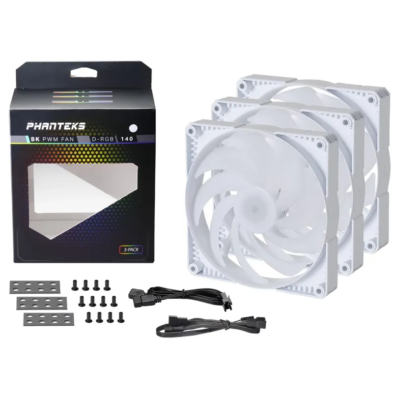 Plată securizată PHANTEKS PH-F140SK D-RGB 3 bucăţi set alb