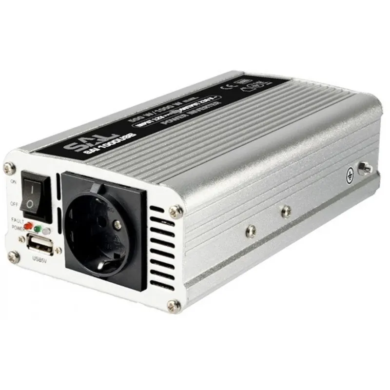 Cumpărături sigure SOMOGYI ELECTRONIC Convertor de tensiune 500/1000W USB priză SAI 1000USB