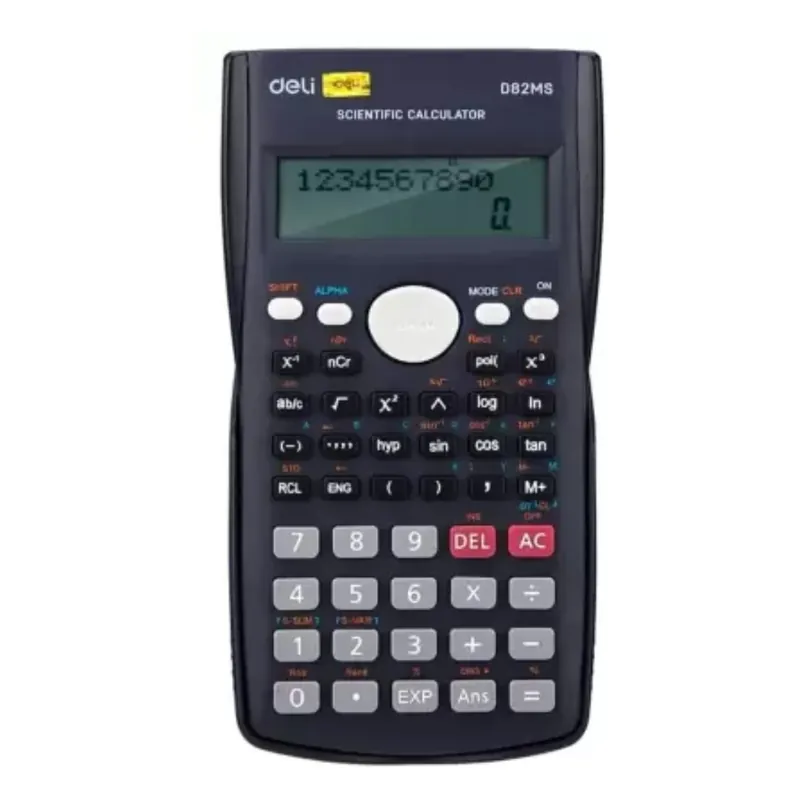 Cel mai bun preț DELI D82MS Core 240 cu funcţii științific calculator negru