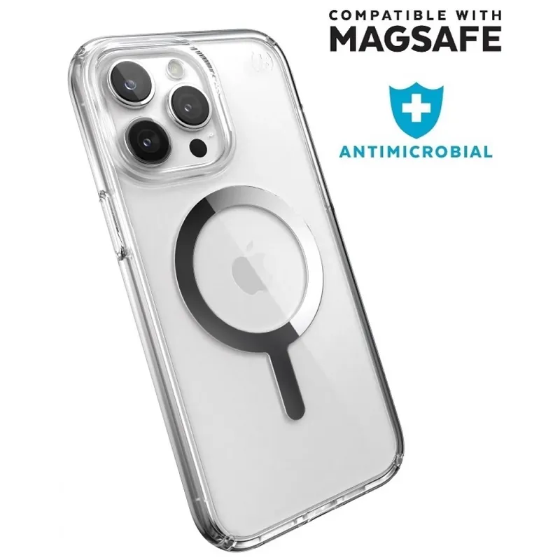 SPECK Presidio Perfect Clear MagSafe Case iPhone 15 Pro Max transparent Plată sigură
