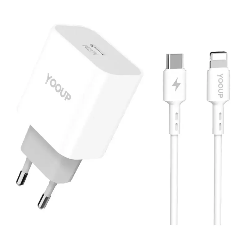 YOOUP NC60-C + NB36-CL-1M de reţea încărcător 20W + Lightning cablu Popular
