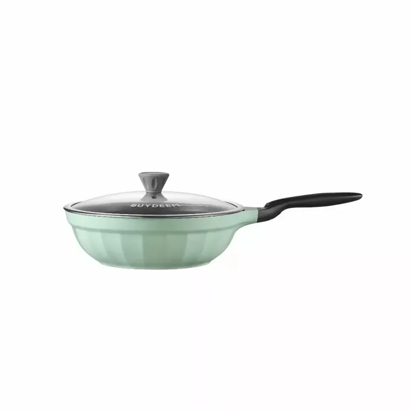 BUYDEEM CP102 Distribuție aluminiu antiaderent tigaie Cozy Greenish Disponibil imediat