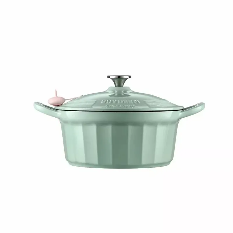 Nu rata BUYDEEM CP551 emailat fontă holland cuptor 3.9L Cozy Greenish
