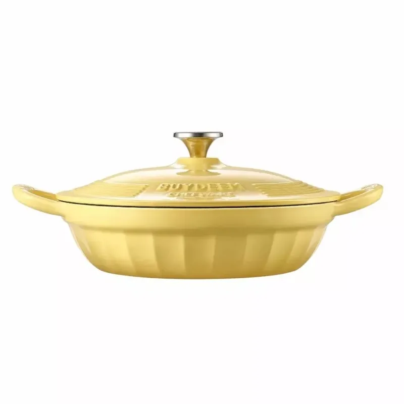 BUYDEEM CP581 emailat fontă holland cuptor 3.3L Galben Reduceri