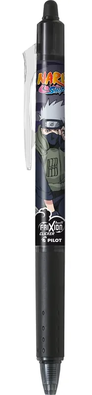 PILOT FriXion Clicker 0.7 NARUTO Limited Edition pe patine cu rotile negru Reducere