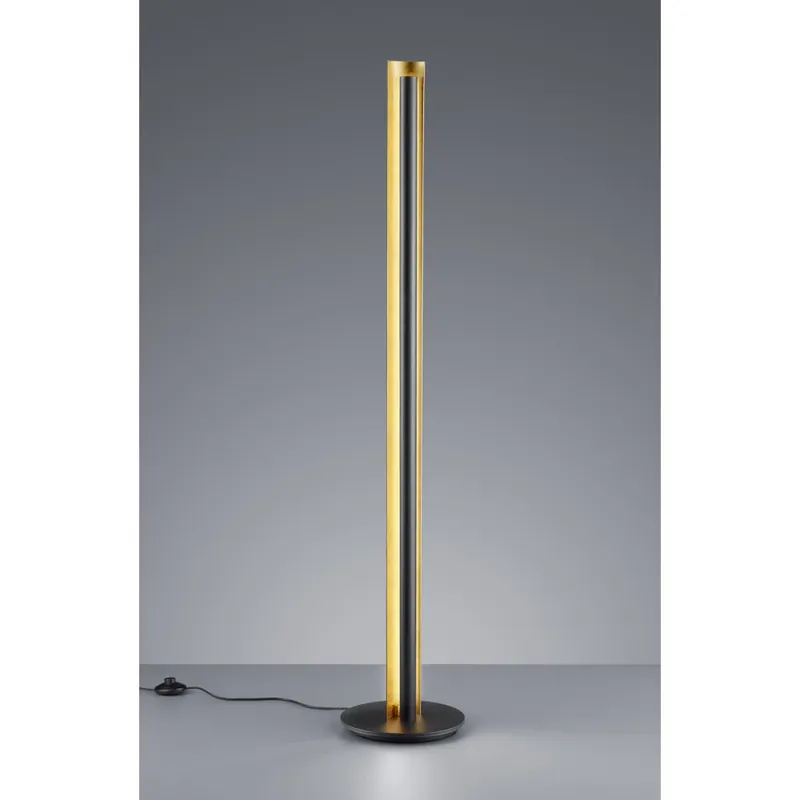 TRIO LIGHTING 474410179 Texel 15W 1450lm 3000K negru de podea corp de iluminat Retur ușor