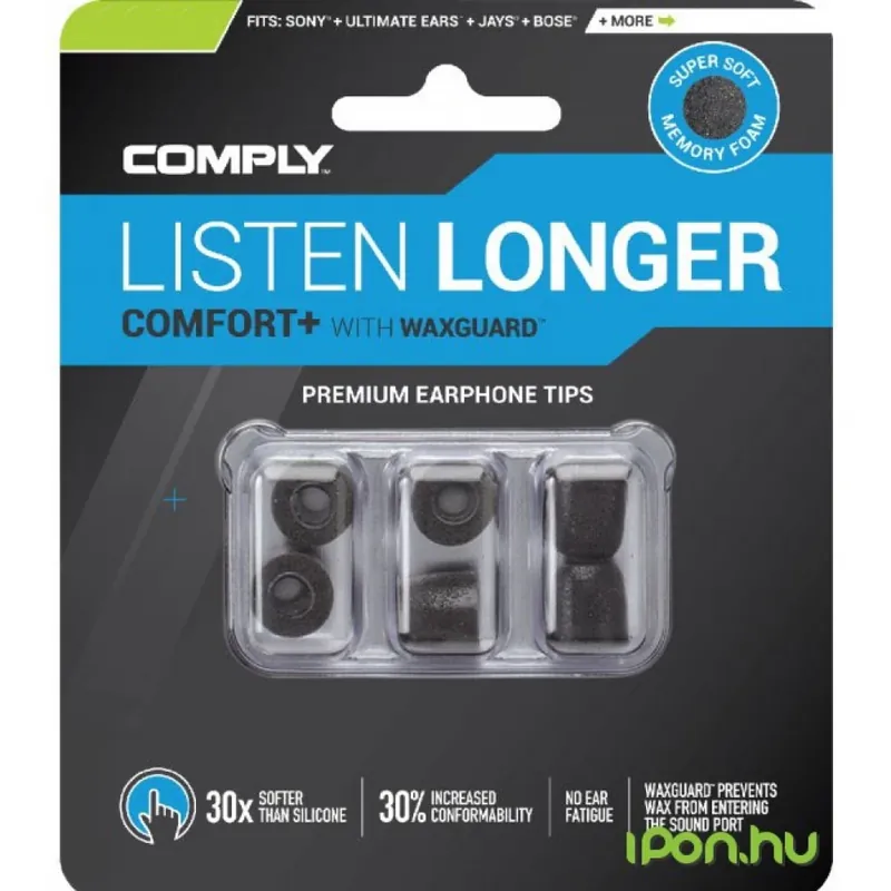 COMPLY Comfort Plus Tsx-400 spumă memorie dop ureche M negru Reducere extra