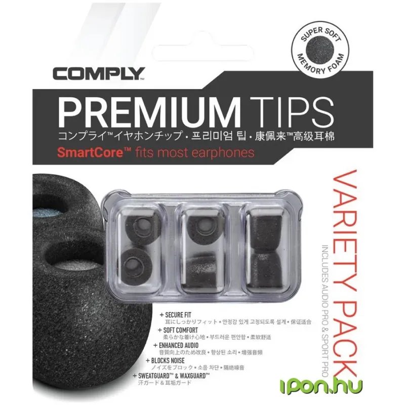 COMPLY Variety Pack spumă memorie dop ureche negru Preferatul clienților
