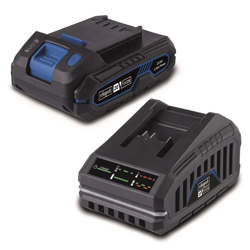 SCHEPPACH SBSK2.0 20 V akku 2 Ah + încărcător 2.4 Ah set Premium